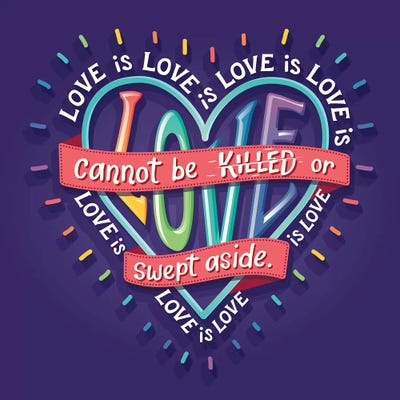 Lin-Manuel Love Is Love by Risa Rodil canvas print