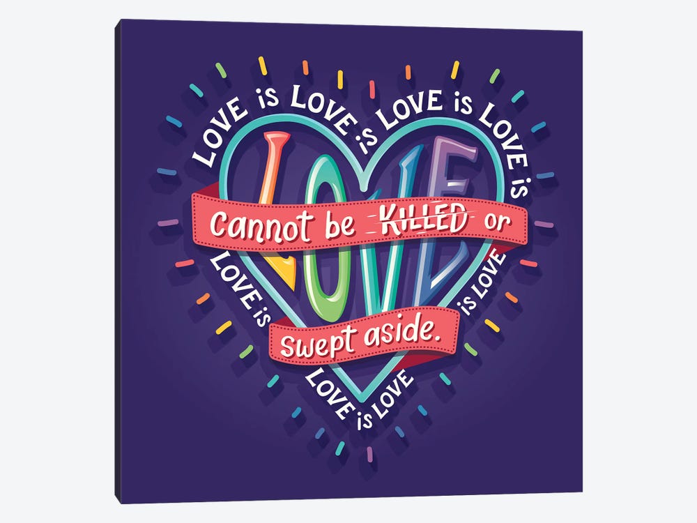 Lin-Manuel Love Is Love by Risa Rodil 1-piece Canvas Artwork