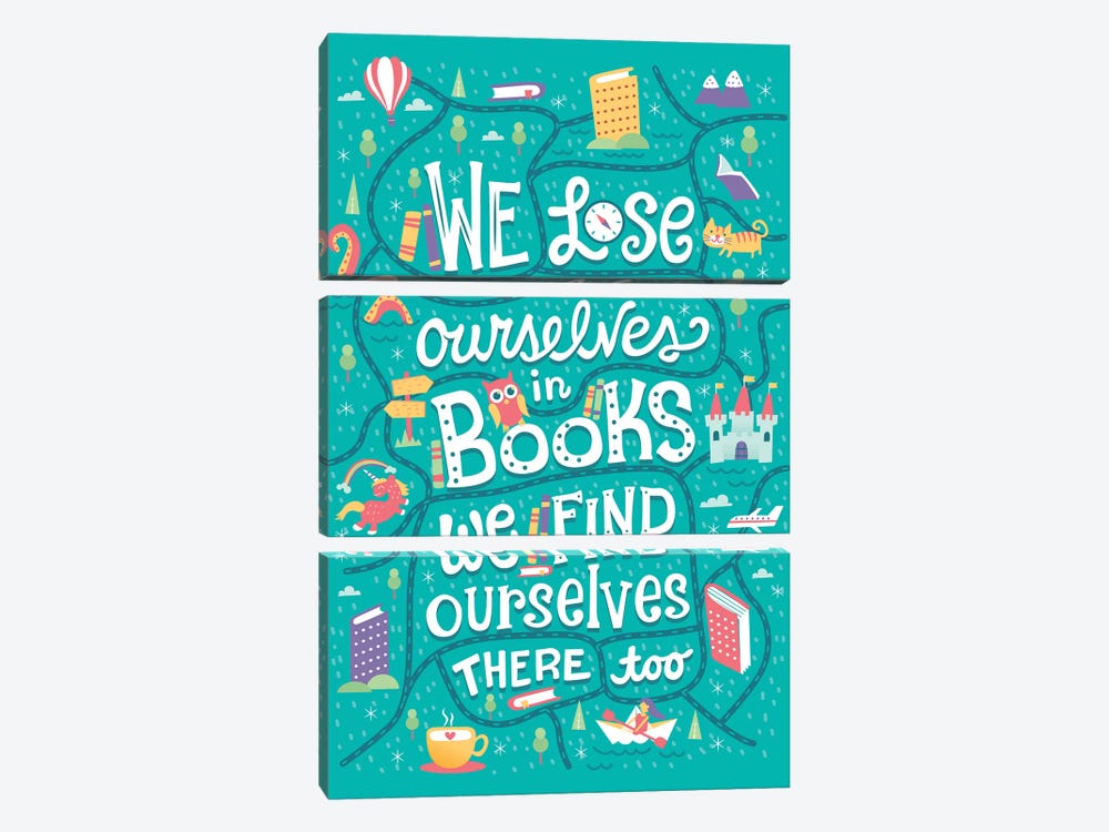 We Lose Ourselves by Risa Rodil 3-piece Canvas Wall Art