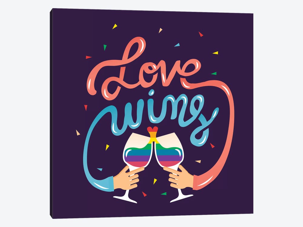 Love Wins  by Risa Rodil 1-piece Canvas Print