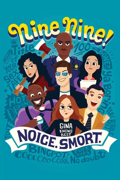 Brooklyn 99 Canvas Artwork by Risa Rodil iCanvas