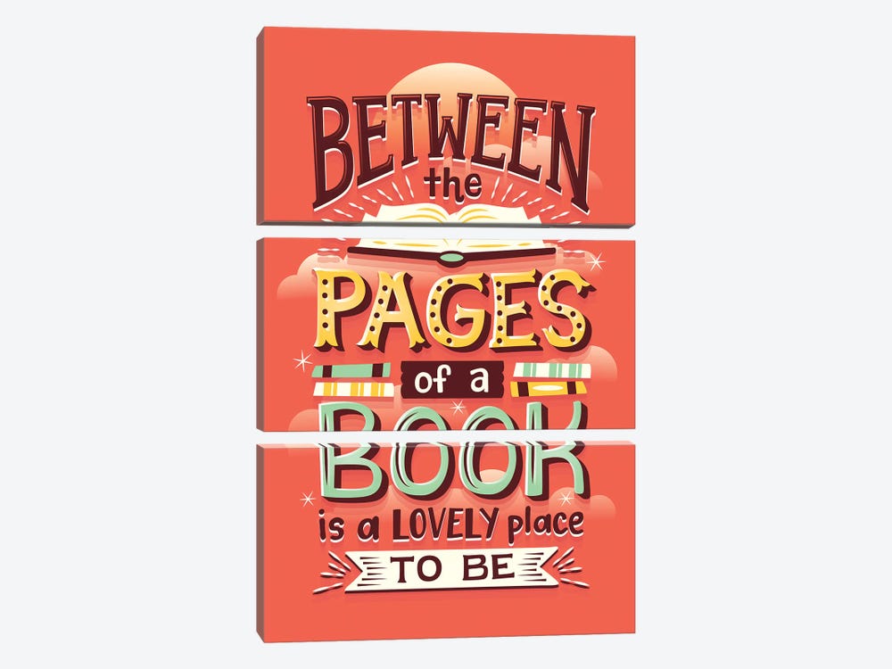 Pages Of A Book by Risa Rodil 3-piece Art Print