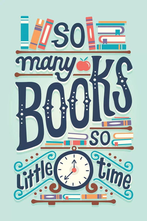 So Many Books by Risa Rodil wall art