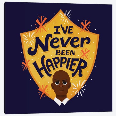 I've Never Been Happier Canvas Print #RRO55} by Risa Rodil Canvas Art
