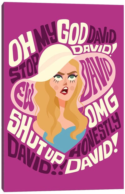 Oh My God Canvas Art Print - Sitcoms & Comedy TV Show Art