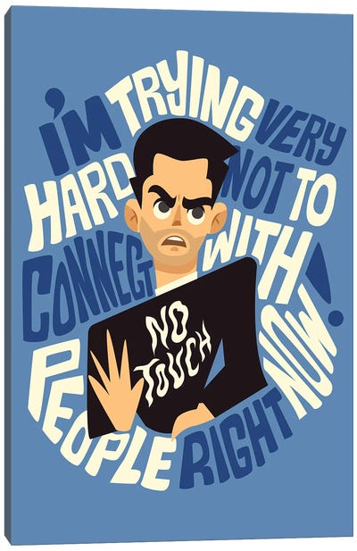 Not To Connect Canvas Art Print - David Rose