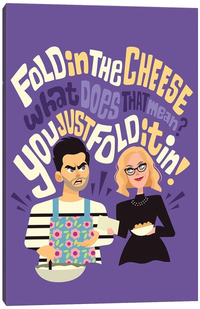 Fold In The Cheese Canvas Art Print - Risa Rodil