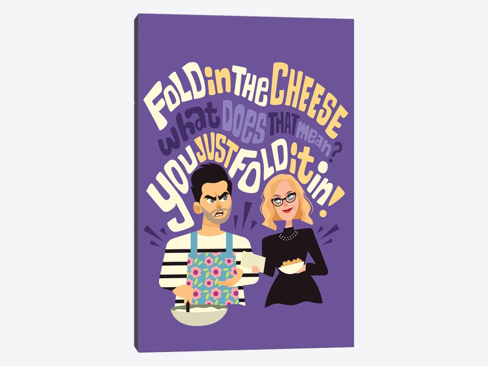 Fold In The Cheese by Risa Rodil 1-piece Canvas Art Print