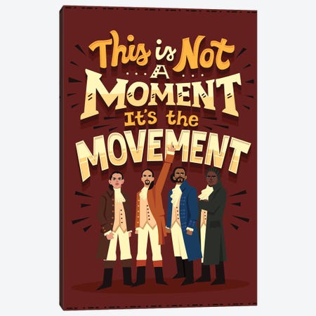 It's The Movement Canvas Print #RRO88} by Risa Rodil Canvas Art