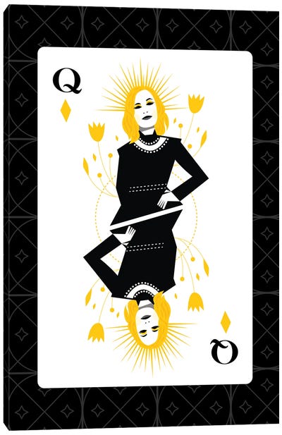 Queen Moira Canvas Art Print - Cards & Board Games