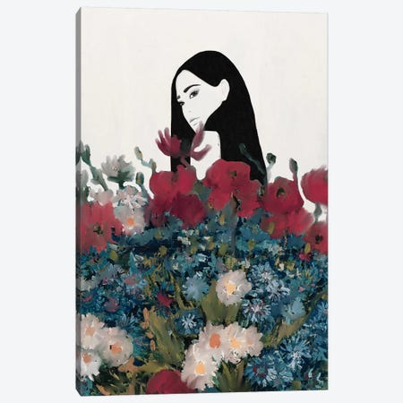 Poppies Canvas Print #RRU14} by Ramona Russu Canvas Wall Art