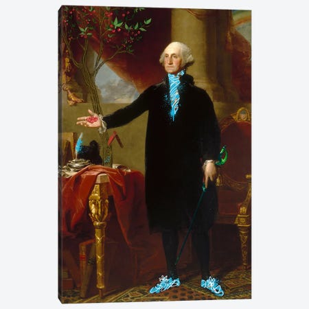 George Washington -The Man who Cut down the Cherry Tree Canvas Print #RRX15} by 5by5collective Canvas Print