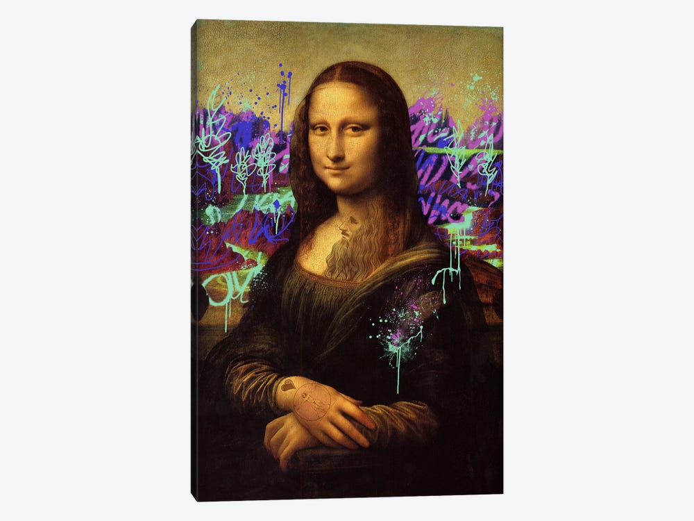 Mona Lisa -The Perfect Smile Canva - Canvas Art Print | 5by5collective