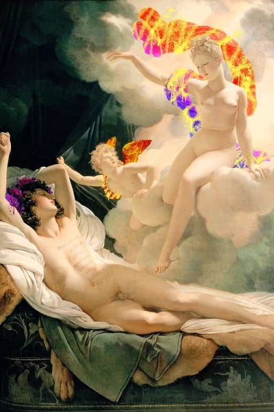 Street Art: Morpheus and Iris - Messenger of the Gods and God of Dreams by 5by5collective