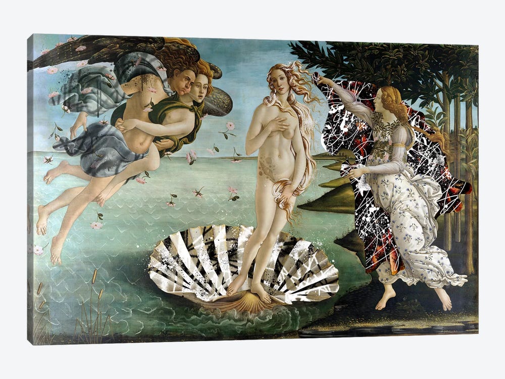 The Birth of Venus -The Lady on the Seashell  by 5by5collective 1-piece Canvas Art