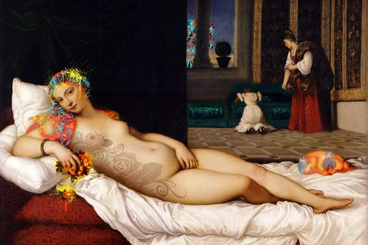 Venus of Urbino -The Lady waiting to be Dressed 