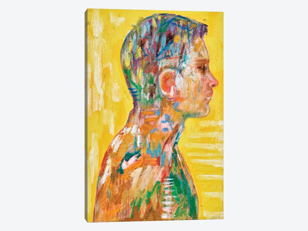 Yellow by Chrys Roboras 1-piece Canvas Art