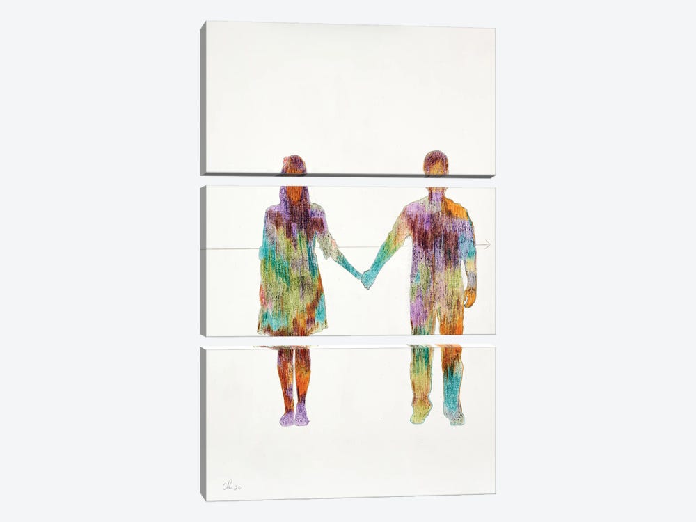 You With Me by Chrys Roboras 3-piece Art Print