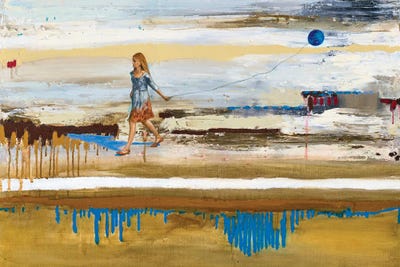 Blue Moon by Chrys Roboras framed canvas print