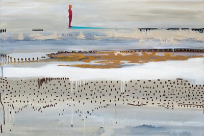 Turquoise Lake by Chrys Roboras canvas print