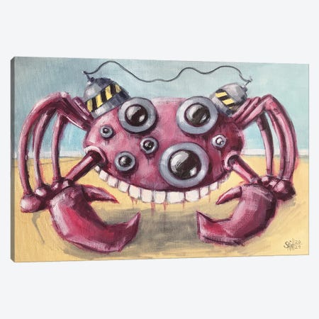 Crab Bot Canvas Print #RSA10} by Ruslan Aksenov Canvas Wall Art