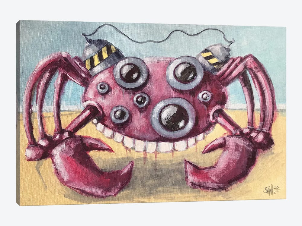Crab Bot by Ruslan Aksenov 1-piece Canvas Print