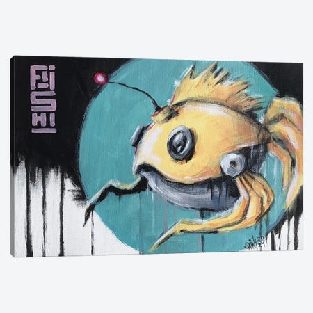 Fish Bot V Canvas Print #RSA22} by Ruslan Aksenov Art Print