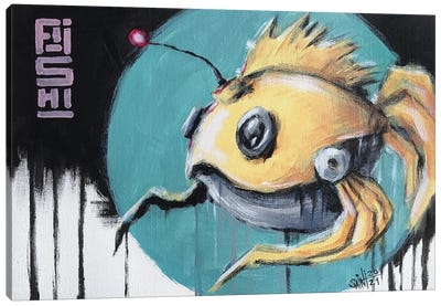 Fish Bot V Canvas Art Print