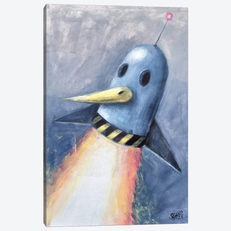 Flight Of The Blue Bird Canvas Print #RSA23} by Ruslan Aksenov Canvas Art Print