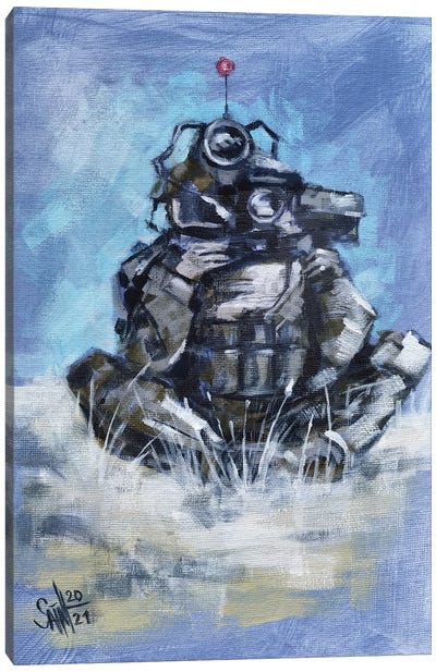 Military Robot Canvas Art Print - Ruslan Aksenov