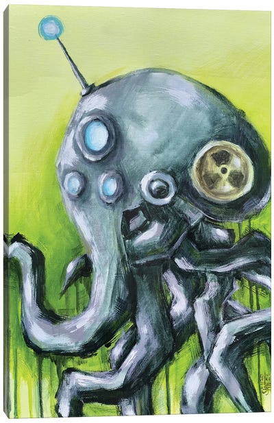 Octopus Robot Canvas Art Print - Ruslan Aksenov
