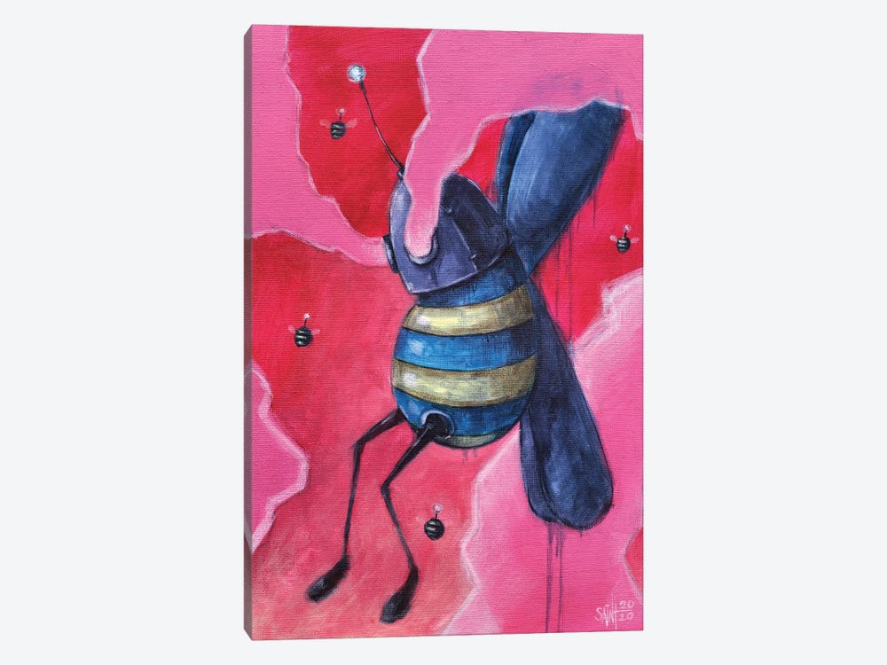 Bee Bot by Ruslan Aksenov 1-piece Canvas Wall Art