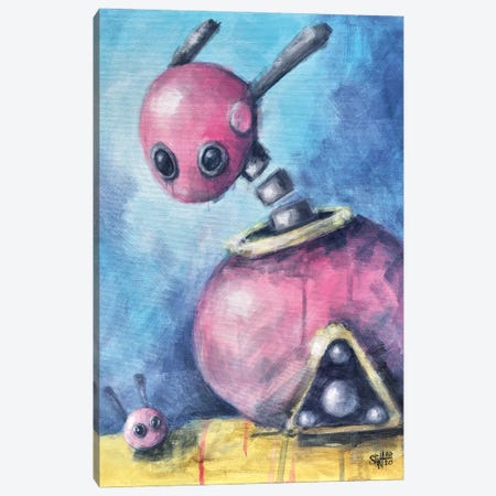 Pink Bunnies Canvas Print #RSA43} by Ruslan Aksenov Canvas Art Print