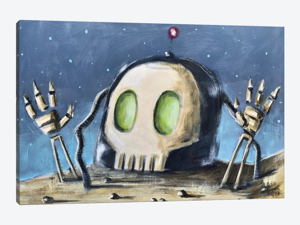 Robot Zombie III by Ruslan Aksenov 1-piece Canvas Art