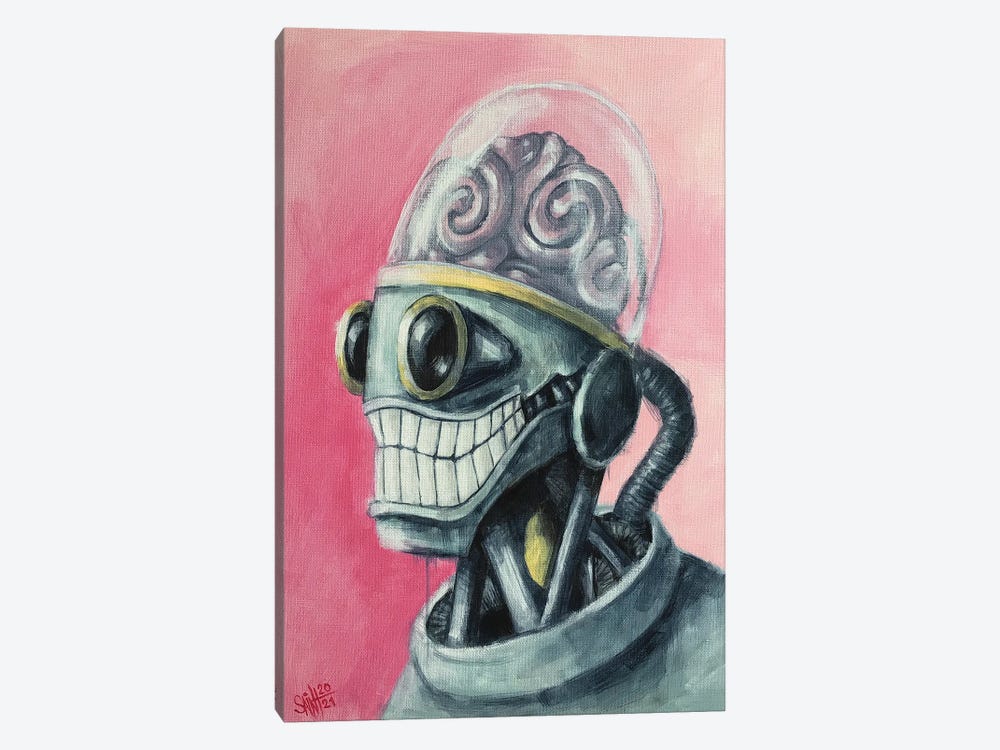 Brain Bot by Ruslan Aksenov 1-piece Canvas Artwork