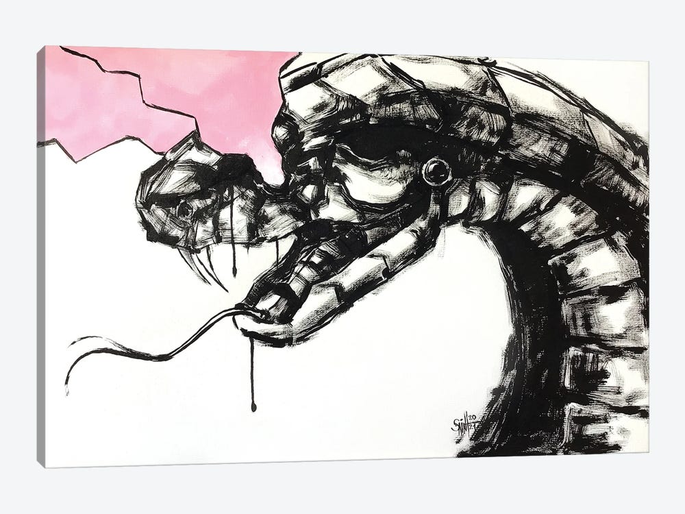 Snake Robot by Ruslan Aksenov 1-piece Art Print
