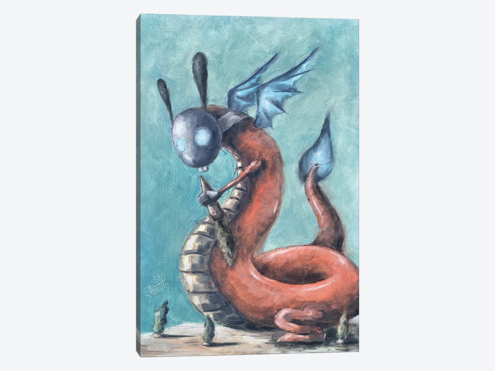 Toothy Dragon by Ruslan Aksenov 1-piece Canvas Print