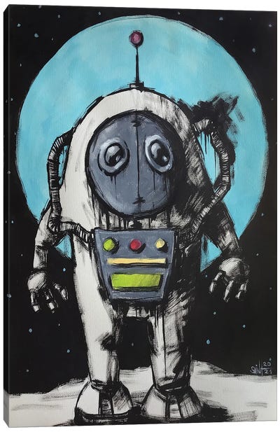 Cosmonaut Canvas Art Print - Ruslan Aksenov