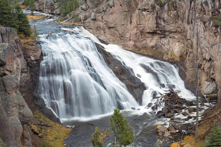 Gibbon Falls at Yellowstone National Park, Wyoming