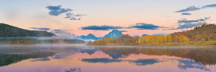 Sunrise at Oxbow Bend in fall, Grand Teton National Park, Wyoming I