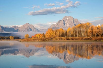 Sunrise at Oxbow Bend in fall, Grand Teton National Park, Wyoming II by Richard & Susan Day canvas print