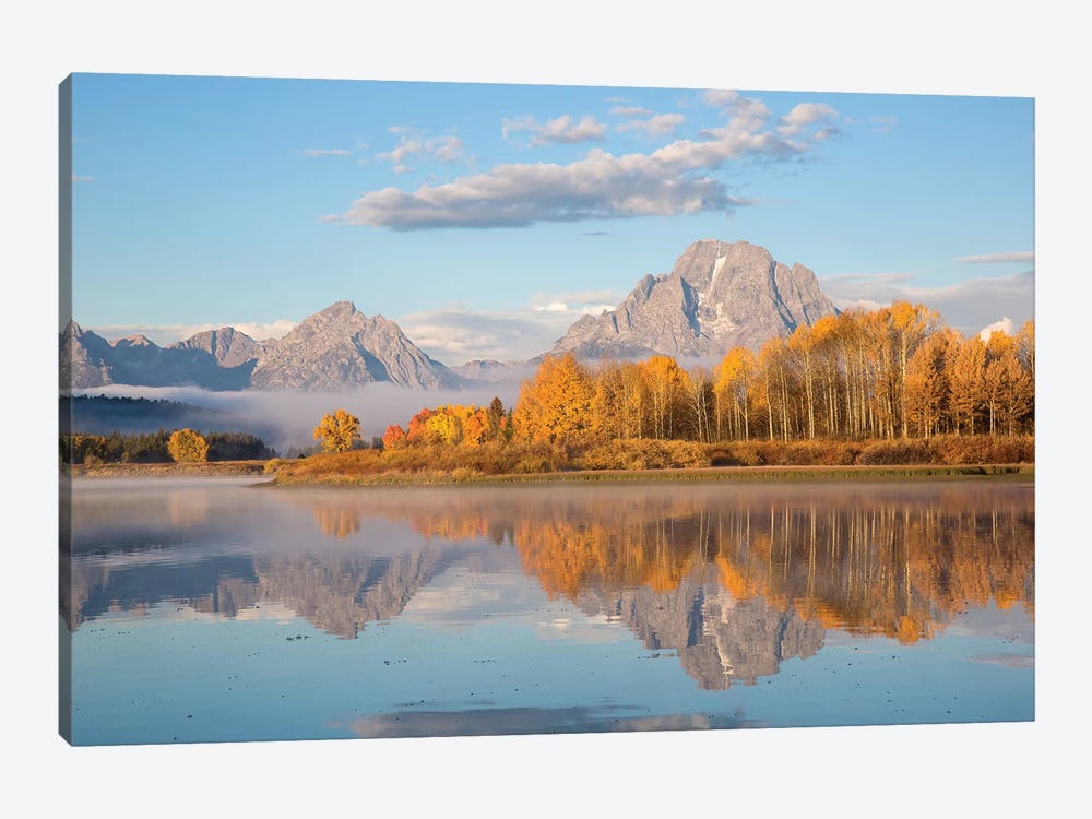 Sunrise at Oxbow Bend in fall, Grand Teton National Park, Wyoming II by Richard & Susan Day 1-piece Canvas Artwork