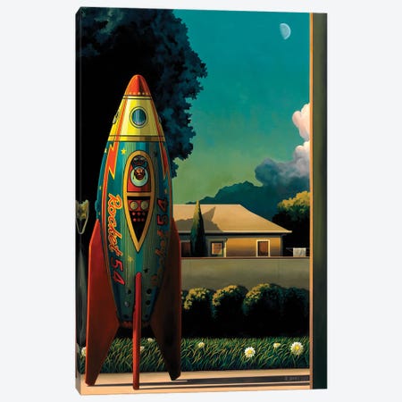 Rocketman Canvas Print #RSJ10} by Ross Jones Canvas Print