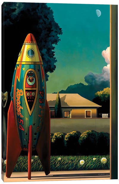 Rocketman Canvas Art Print - Ross Jones