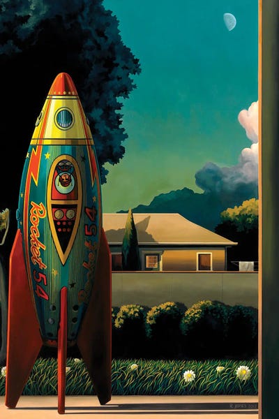 Kids Astronomy & Space Art: Rocketman by Ross Jones
