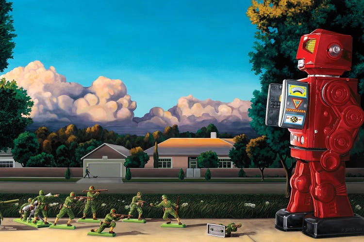 We Come In Peace by Ross Jones wall art