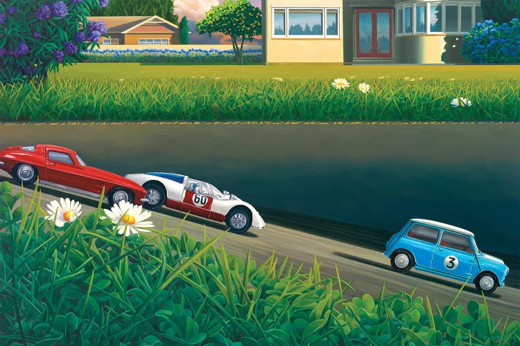Downhill Racers by Ross Jones wall art