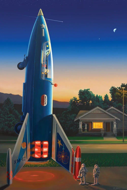 Destination Moon by Ross Jones wall art