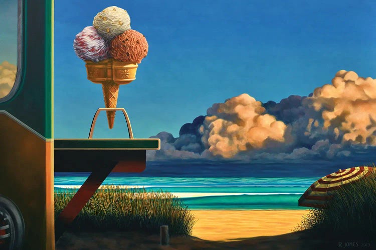 Triple Scoop by Ross Jones wall art