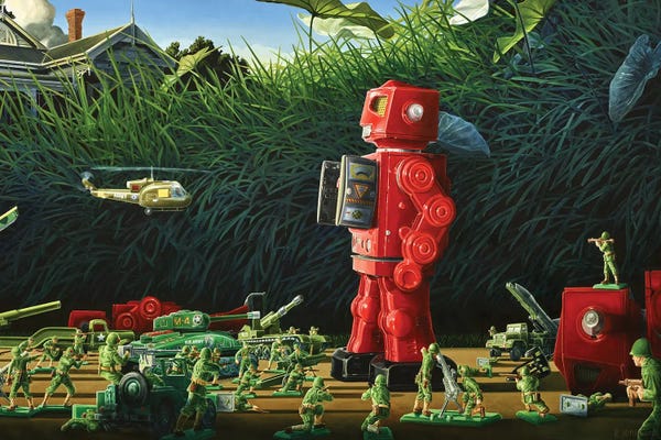 Kids Transportation Art: Shoot To Kill by Ross Jones